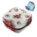 Storage bags for women's bandages with red flowers large menstrual cup cylinder pocket with zipper periodic inserts bags panty lores tampons for girls and women multi -colored 07