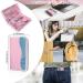 Professional 20-Piece Andrea Manicure Set with Nail Clippers and Scissors in Leather Bag - Pink - Buy Online on GoSupps.com
