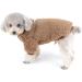 Zunea Winter Coat for Small Dogs - Fleece Warm Dog Sweater & Jacket for Puppies Chihuahuas & Cats - XL Brown 1 Pack | Cozy Pet Clothing - Buy Online on GoSupps.com