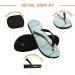 Mnsruu Wooden Starfish Shell Flip Flops - XL for Men & Women | Home Hotel Spa & Travel Footwear | International Shipping - Buy Online on GoSupps.com