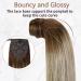 Runatur 55cm Real Hair Ponytail - Balayage Brown Ombre to Blonde - Invisible Braid #3/8/22 - Natural Look for Stunning Hairstyles - Buy Online on GoSupps.com