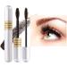 Lash Mascara | Double Effect Lengthening Waterproof Mascara Black | Lengthening Voluminous Mascara for Lifting Curling Multiplying Eye Makeup Brown - Buy Online on GoSupps.com