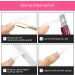 Acrylic Nail Clipper Set with Cuticle Pusher, Cleaner, and Files - Manicure Tools for Artificial Nails (Black/Purple) - Buy Online on GoSupps.com