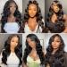28 Inch HD Lace Front Body Wave Wig | 13x4 Brazilian Virgin Human Hair | 180% Density Natural Black Women Wig | Pre Plucked with Baby Hair - Natural Color - Buy Online on GoSupps.com