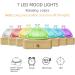 200ml Glass Essential Oil Diffuser with Wood Base | Ultrasonic Air Diffuser for Large Room | Timer & 7 Color Light | Waterless Auto Off | Plastic-Free Aroma Vaporizer - Buy Online on GoSupps.com