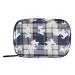 Naanle Plaid Scottish Dog Pill Box 7 Day Pill Case Travel Pill Organizer Bag with Zipper Portable Weekly Case Compact Size for Vitamin Supplement Holder