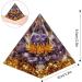 Orgone Pyramid Positive Energy Crystal Pyramid Flower of Life Quartz with Agate Protection Crystals Energy Generator for Stress Reduce Healing Meditation Attract Wealth Lucky (Amethyst PurpleBall) - Buy Online on GoSupps.com
