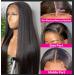 VELOMA Wear And Go Glueless 5x5 HD Lace Front Wig 22 Inch | Human Hair Pre Plucked Straight Lace Closure Wig 180% Density - No Glue Needed | For Black Women - Buy Online on GoSupps.com