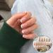24 Pcs French False Nails Short Square Press on Nails Full Cover False Nails Nude Reusable Semi-Transparent Nails for Women and Girls Nail Art Accessories - Buy Online on GoSupps.com