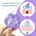 50-Count Compressed Flower Shaped Face Sponges | Disposable & Reusable | Exfoliating Facial Wash Sponge | Purple - Buy Online on GoSupps.com