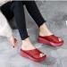 Stylish Women's Summer Wedge Sandals - Casual Slip-On Platform Flip Flops Non-Slip Footbed Open Toe (EU 43 SC Red) - Buy Online on GoSupps.com