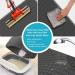 Kaxionage Cat Litter Mat - Double Layer Honeycomb Design for Scatter Control, Waterproof & Easy to Clean - 15 x 24 - Grey - Buy Online on GoSupps.com