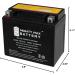 Mighty Max YTX12-BS Power Sports Battery - Replaces CYTX12-BS & CTX12-BS | International Shipping Available - Buy Online on GoSupps.com