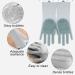Silicone Dishwashing Gloves Reusable Washing Household Gloves Thicken Cleaning Brush Scrubber Gloves for Laundry Gray - Buy Online on GoSupps.com
