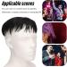 Men Short Black Wig Handsome Male Short Hair Topper Men's Fluffy Toupee Synthetic Halloween Costume Toupee for Men Daily Party Use Not Easy to Fall Off - Buy Online on GoSupps.com