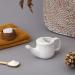 HealthGoodsIn Ceramic Neti Pot for Sinus Relief - Spill Proof Premium Grade Dishwasher Safe 225ml - White Crackle - Buy Online on GoSupps.com