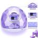 Skymore 86W LED Nail Lamp | Professional Portable Nail Dryer | 4 Timer Settings | Gel Nail Polish Curing Lamp | Automatic Sensor & LCD Display | Manicure Pedicure Tools | Home Salon - Purple - Buy Online on GoSupps.com