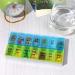 7 Day AM PM Pill Organizer - Large Weekly Pill Box for Vitamins & Medications | Blue & Green - Buy Online on GoSupps.com