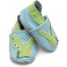 Dotty Fish Soft Leather Baby Shoes for Boys | Non Slip Toddler Shoes with Animal Designs | 0-6 Months - 4-5 Years | Crocodile Design - Buy Online on GoSupps.com