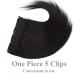 Sego Clip-In Hair Extensions - Thick 7A 100% Real Human Hair - Remy Smooth Black #1 - 22 (55cm) - 100g - Buy Online on GoSupps.com