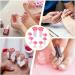 Toe Separators 8 Flower Toe Separator Toe Separators Silicone Daisy Flower Toe Spacers Reusable Toe Separators For Nail Varnish Toe Dividers For Nail Polish Pedicure Tools Pink - Buy Online on GoSupps.com