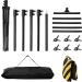Coliflor T-Shape Portable Backdrop Stand 8x5.3ft | Adjustable Photo Background Kit with Spring Clamps, Sandbag, Carry Bag | Ideal for Party, Photography, Studio - Buy Online on GoSupps.com