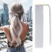 Silk-co Clip in Ponytail Wrap Around Hairpiece Straight Pony Tail Hair Clip on Extension 28 Long hair smooth Heat-Resisting Fiber Hairpiece for Women Silver Grey 28 Inch Silver Grey