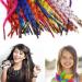 Reccisokz Colorful Feather Hair Extension Set 10 Art Hair Strands for Kids Pliers & Clips for Stunning Ponytail Braids - Buy Online on GoSupps.com