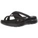 Skechers Unisex-Adult Flex Appeal 2.0-Start Up Sport Sandal 8 Black/Black