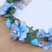 Lurrose Bohemia Floral Wreath Bridal Headband Decorative Garland Simulation Flower Crown for Festival Wedding Blue Sky-blue - Buy Online on GoSupps.com