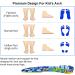 Kids Arch Support Orthotics for Flat Feet & Plantar Fasciitis - Pain Relief Insoles with Heel Cushion (13.5-2M Multicolor - Buy Online on GoSupps.com