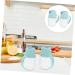 Zerodeko 6 Pcs Condiment Bottles Cooking Oil Dispenser Sugar Jar Oil and Vinegar Jars Condiment Containers Soy Sauce Dispenser Oil Container Vinegar Pot Soy Sauce Bottle Glass Leakproof 13.2X11X7.2CMx3pcs Bluex3pcs - Buy Online on GoSupps.com