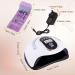 Fahani 168W LED UV Nail Lamp for Gel Polish | Professional Nail Dryer with 36 UV Lights & Infrared Sensing | 4 Timers | Includes 12 Pcs Manicure/Pedicure Set | Portable Nail Art Curing Lamp - Buy Online on GoSupps.com