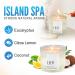 All-Natural Island Spa Candle | Eucalyptus & Citrus Scented | Large 8oz Relaxation Candle | Long Burn Time | HHI Candles - Buy Online on GoSupps.com