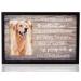 FEATHER & BLOSSOM Dog Memorial Picture Frame - Pet Memorial Gifts Black