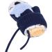 Qchomee Baby Toddler Fox Gloves - Navy Blue | Adjustable String Knitted Mittens for Kids 1-3 Years - Buy Online on GoSupps.com