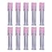 Beaupretty 10pcs Roller Ball Essential Oil Bottle Refillable Bottles Square Plastic Roller Bottles Oil Roller Bottles Empty Bottles Roller Ball Bottle Square Plastic Roll-on Bottle Pink