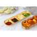 Sauce Dipping Saucer Sauce Dipping Bowls Appetizer Plates Serving Dish 304 Stainless Steel Seasoning Plate Three Grids Durable Sauce Dish Suitable for Dips Salads Desserts Fruit Soy Sauce Bow - Buy Online on GoSupps.com