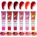D collez le brillant l vres D collez l vres | 6x Gloss l vres imperm able pour femme et fille | Brillant l vres imperm able l'eau brillant l vres imperm able longue dur e pour