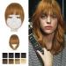 BARSDAR Clip in Fringe Human Hair 100% Real Hair Fringe Extensions Clip in French Bangs Fringe with Temples Clip on Fringe Bangs Real Hair Pieces for Women Natural Color Washable/Dye-able 30# French Bangs (Pack of 1) 30# Light Brown