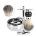 Professional Mens Shaving Kit: Faux Badger Hair Brush Alloy Soap Bowl & Stand Holder - Perfect for a Luxurious Grooming Experience - Buy Online on GoSupps.com