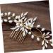 Housoutil Wedding Headpiece Crystal Headpiece Headwear for Women Hair Bridal Headpiece Bridal Headdress Barrettes for Women Bride Headpieces for Wedding Tiara Pearl Miss Comb - Buy Online on GoSupps.com