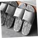 FRCOLOR 2 Pairs Massage Slippers for Men Women Slippers for Hotel Relax Slippers Spa Slippers Tub Massage Shoes Man PVC 27.00X11.00X5.00CMx2pcs Grey X 2 Pieces - Buy Online on GoSupps.com