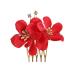 8 Pack Hawaiian Luau Hibiscus Flower Gold Hair Combs for Women Perfect for Parties and Weddings! - Buy Online on GoSupps.com
