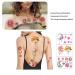 Roarhowl Extra Large Flower Temporary Tattoo for Women - Waterproof Fake Tattoos - Buy Online on GoSupps.com