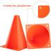 CARTMAN 9 Inch 12 Pack Plastic Training Cones - Indoor Outdoor Traffic Cones for Soccer, Skating, Football, Basketball - Field Marker Agility Cones for Festive Events - Buy Online on GoSupps.com