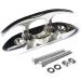 MX Boat Folding Cleats 4-1/2 inch Marine Dock Cleats Stainless Steel - Pair of 2, Silver | Flip Up Boat Cleats with Installation Accessories - Buy Online on GoSupps.com