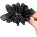 scicent Hair Clips Solid Black Color Flower Hairpin French Barrette with Soft Chiffon Fabric for Women Girls Hair Barrettes Accessories Black 5107 - Buy Online on GoSupps.com