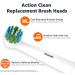 Amazon Basics Action Clean Replacement Brush Heads - 5 Count for Oral-B Electric Toothbrushes - Buy Online on GoSupps.com