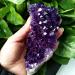 Natural Crystal Rough 1PC 80-100g Natural Brazilian Amethyst Stone Quartz Crystal Cluster Druzy Geode Rock Specimens Ornament Home Decor Purple - Buy Online on GoSupps.com